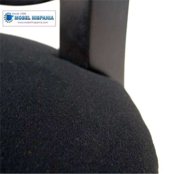Rococo silla madera negro 3