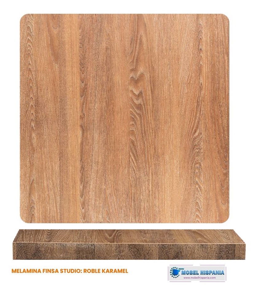melamina roble karamel