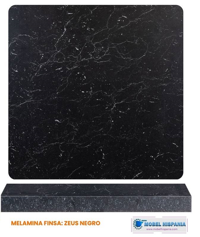 melamina zeus negro