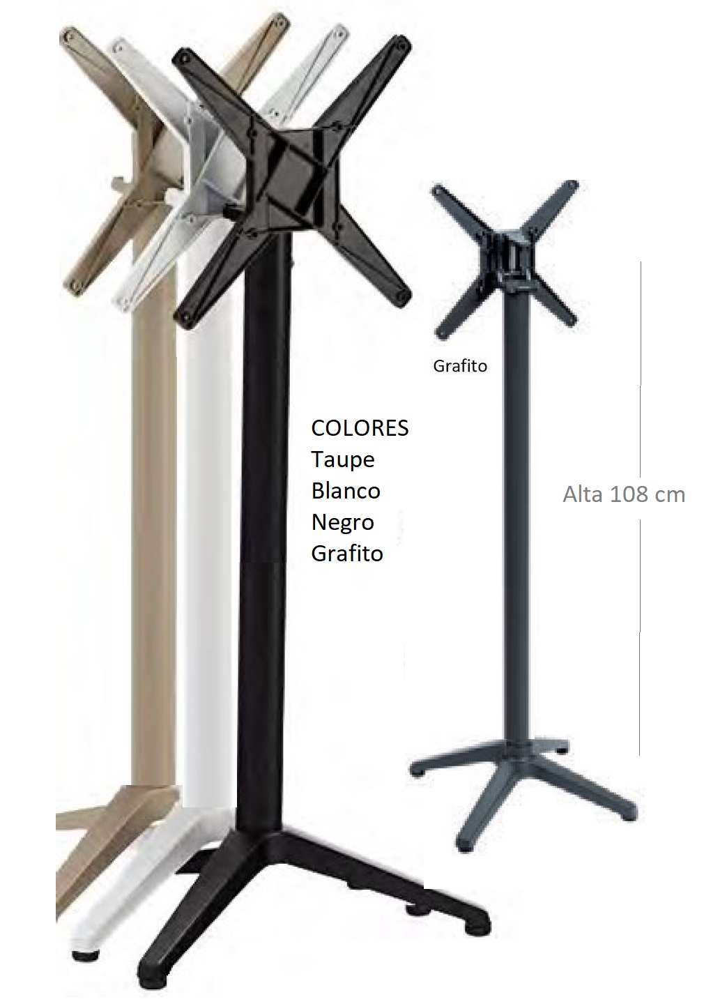 5500 Pies altos abatibles mesas 5