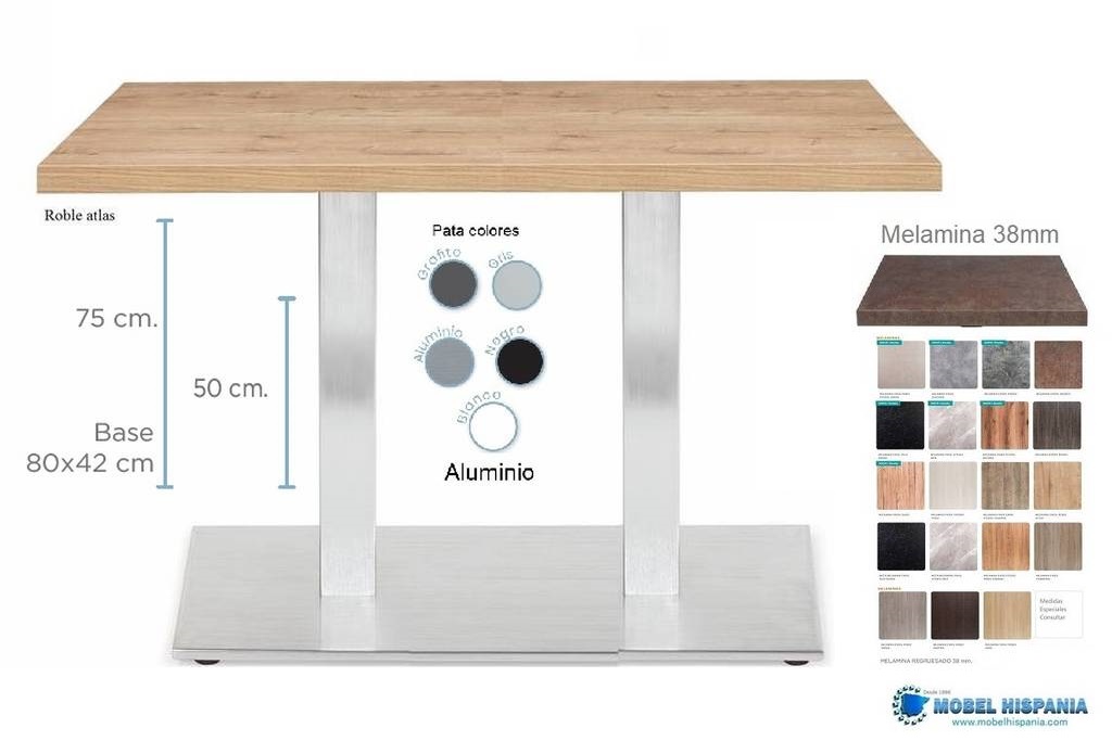 9811-mesa-aluminio-melamina-atlas 9811 mesa aluminio melamina atlas