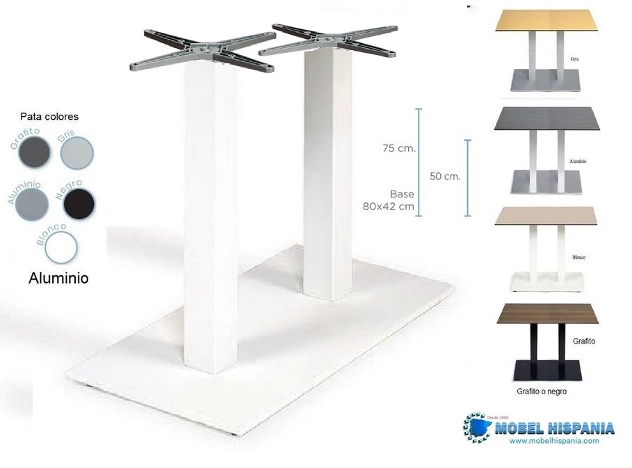 9811 pies doble alu blanco