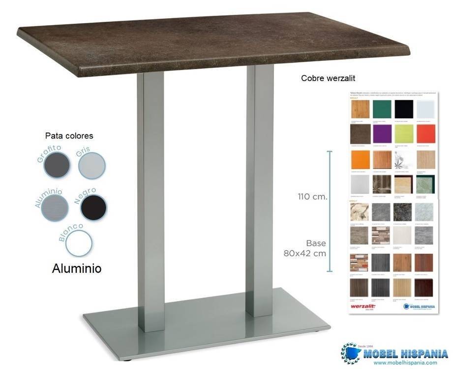 9822-mesa-alta-gris-werzalit 9822 mesa alta gris werzalit