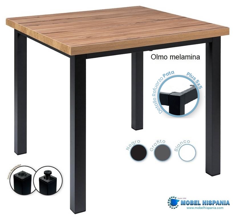 277-mesa-alu-grafito-melamina 277 mesa alu grafito melamina