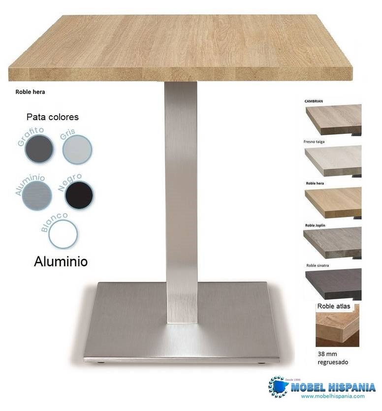 9877-mesa-aluminio-melaminado-roble-hera 9877 mesa aluminio melaminado roble hera