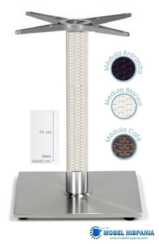 9555-pie-mesa-aluminio-medula-blanco 9555 pie mesa aluminio medula blanco 2