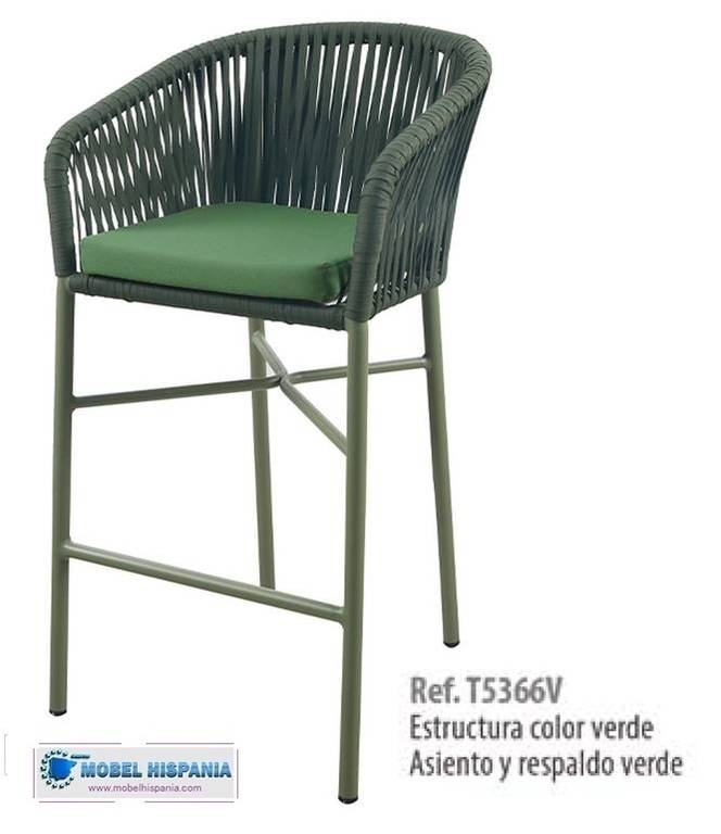 T5366V taburete tika verde