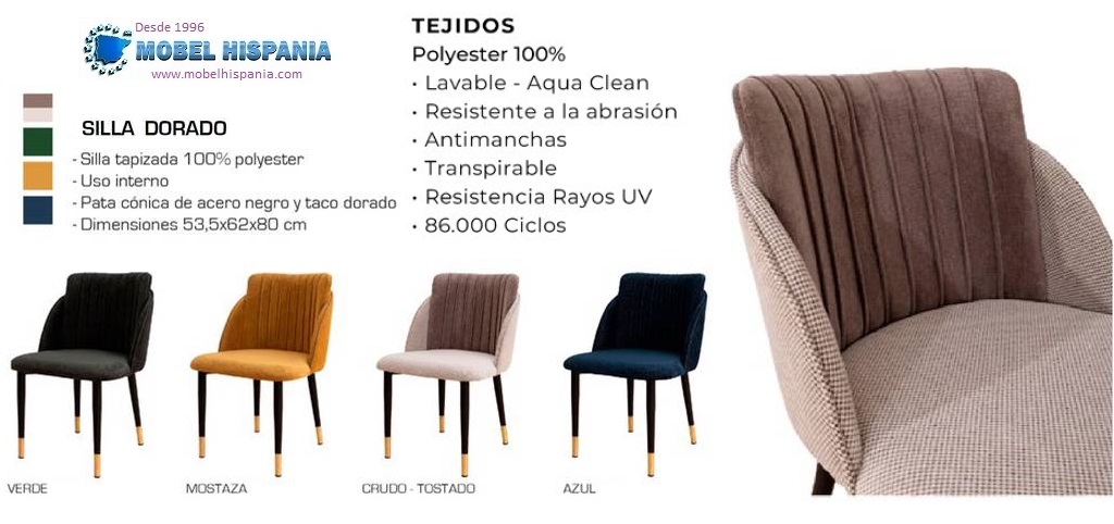 flam silla tapizada dorada 2