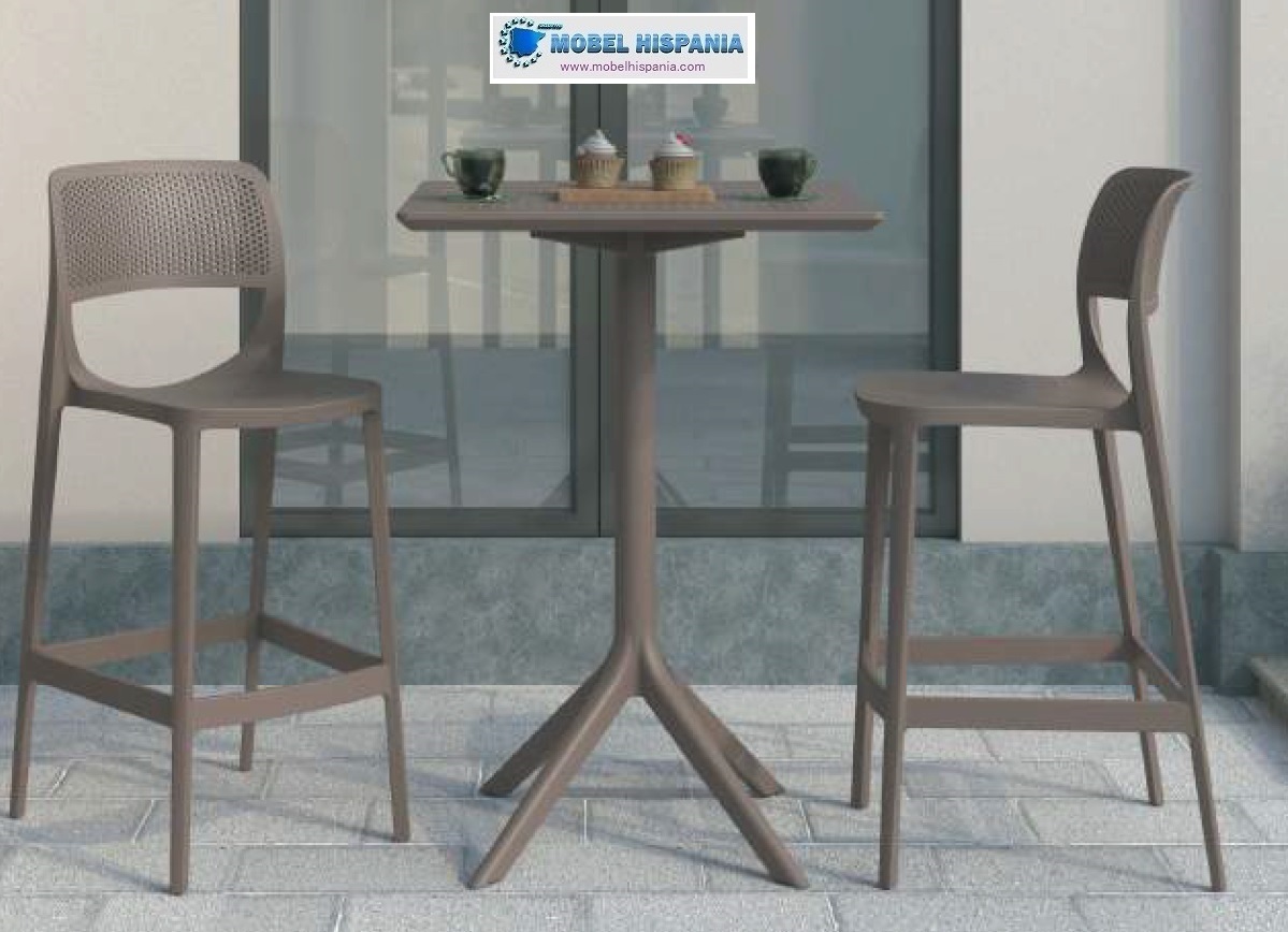 Ayamonte taburete taupe 1