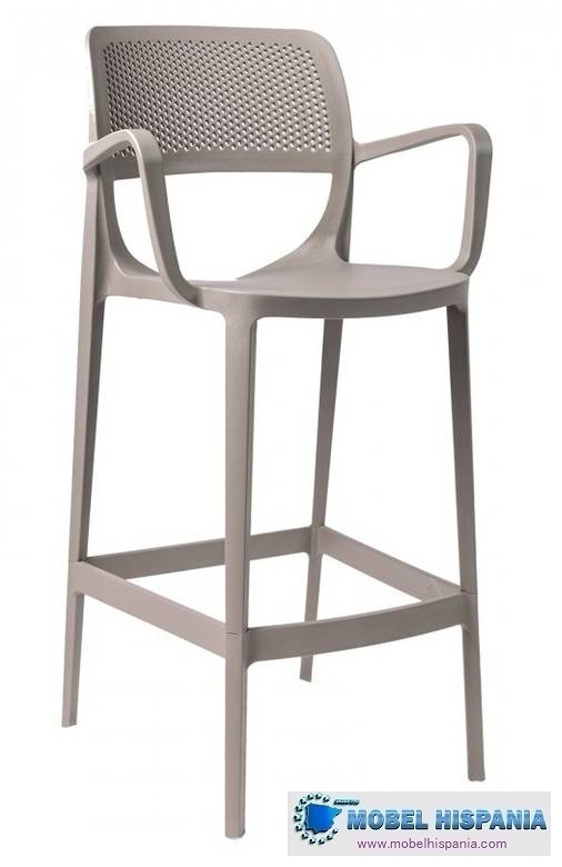 Moguer taburete taupe