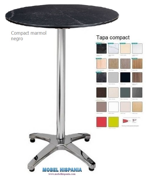 9060 Mesa alta compact negro