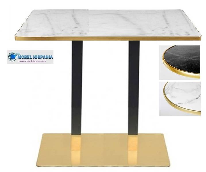 DA A024 pie doble dorado negro4