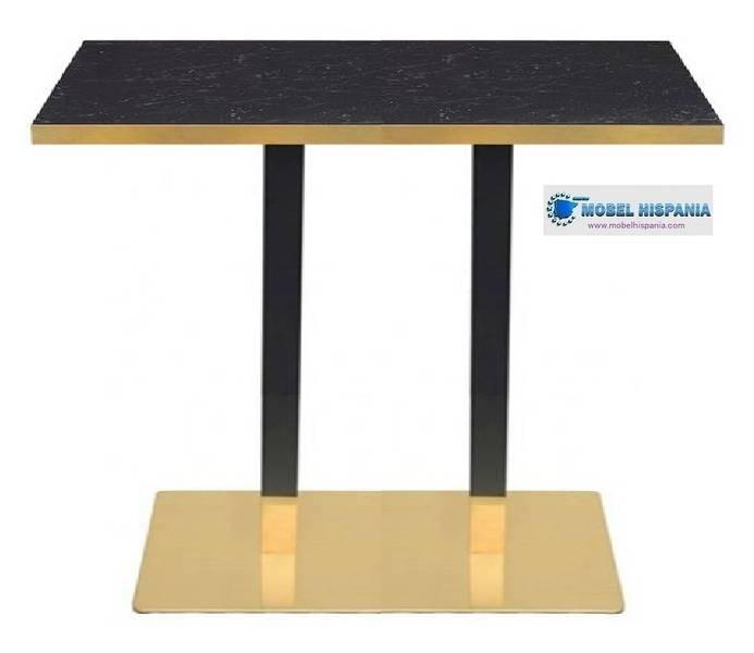 DA A024 pie doble dorado negro1 1