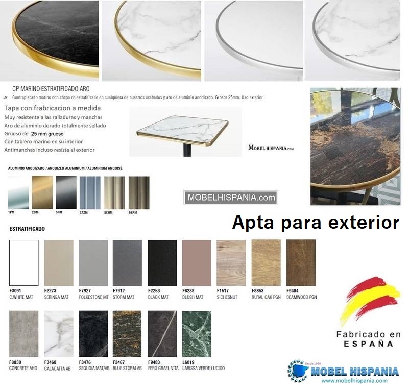 tapa marino aro dorado 25