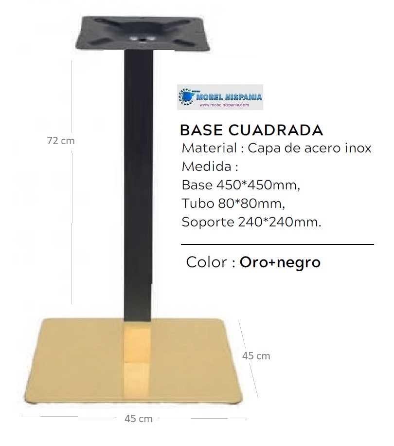 DA A023 pie dorado negro 2