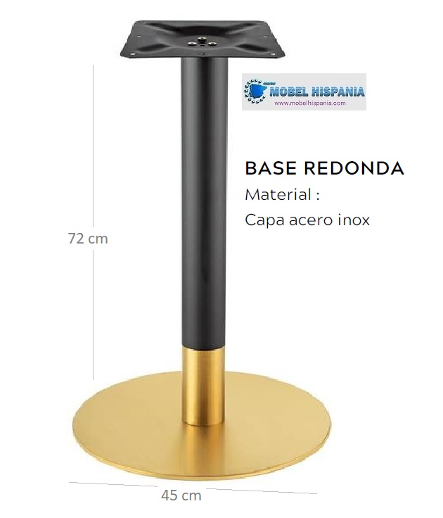 DA A022 pie dorado negro w