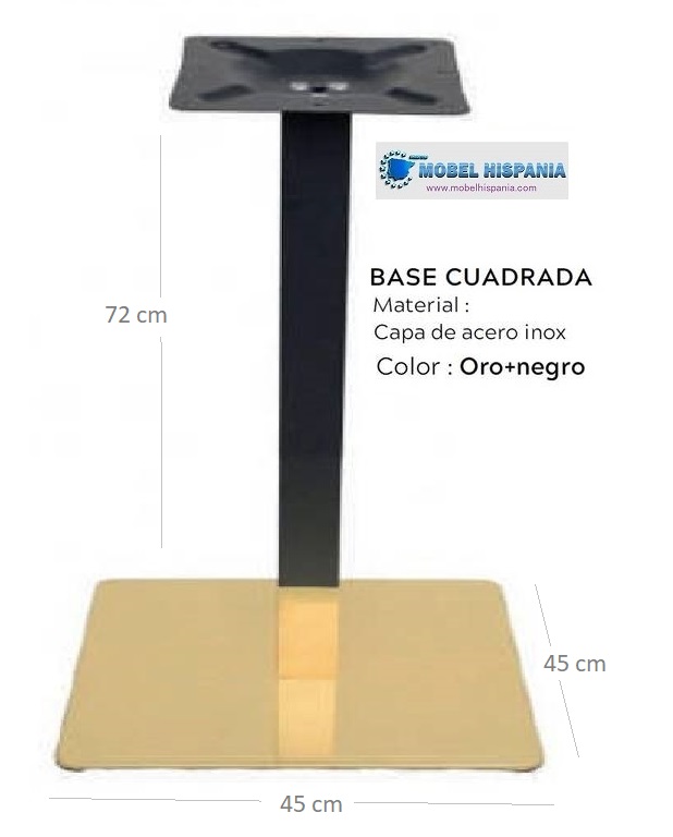 DA A023 pie dorado negro