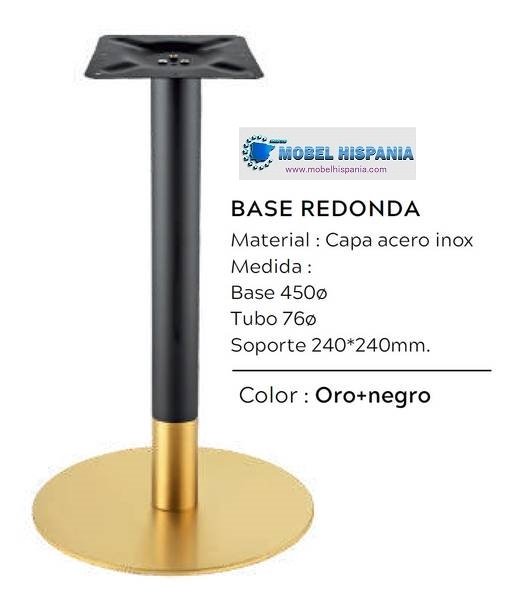 DA A022 pie dorado negro