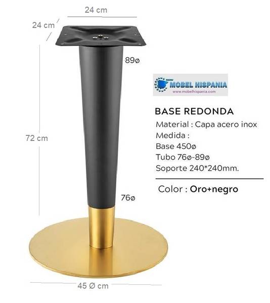 DA-A025-Pie-dorado-negro DA A025 Pie dorado negro