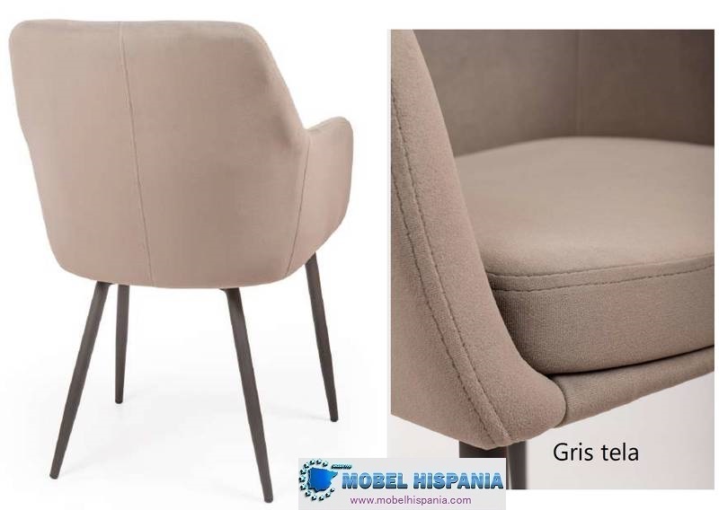 8081 sillon tapizado gris 1