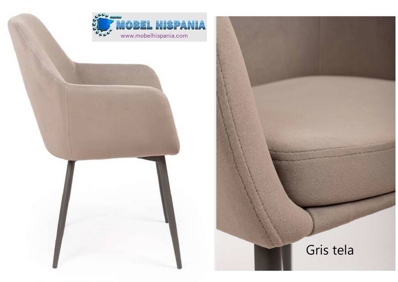 8081 sillon tapizado gris 2