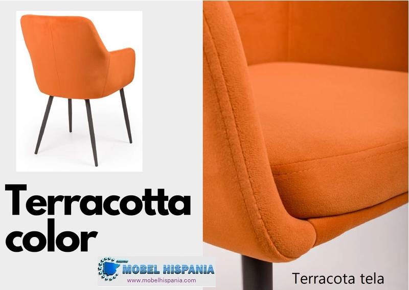 8081 sillon tapizado terracota