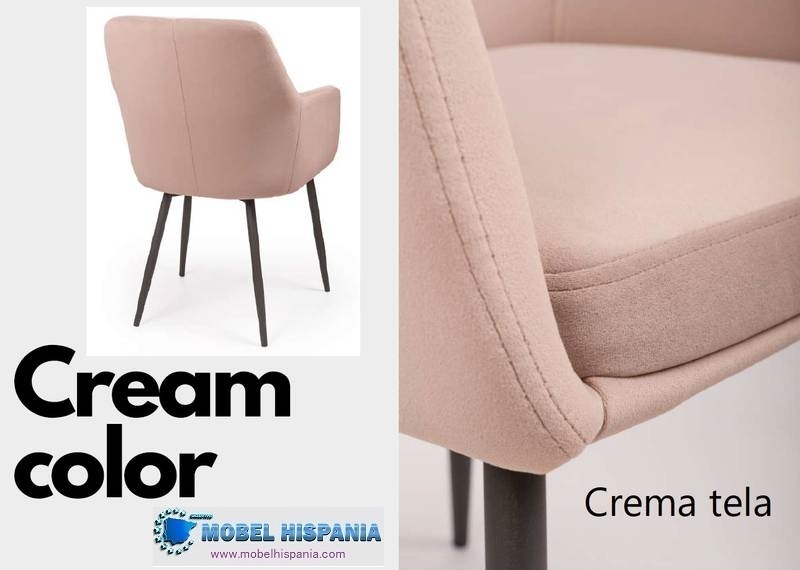 8081 sillon tapizado crema