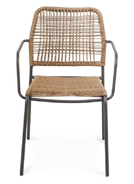 LUCCA silla acero gris miel 1