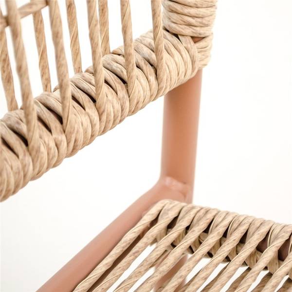 LUCCA silla acero terracota natural 3