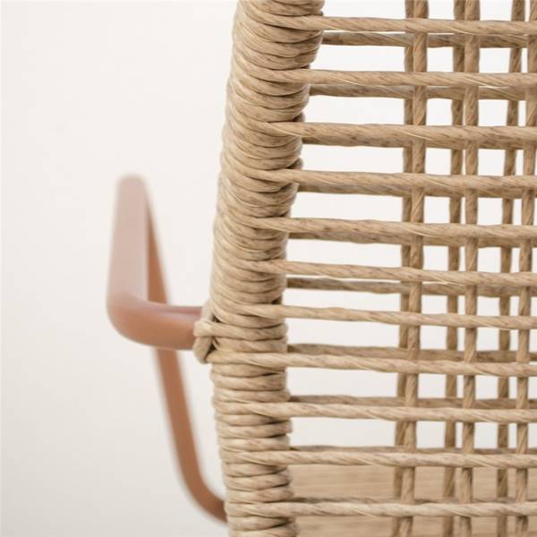 LUCCA silla acero terracota natural 4