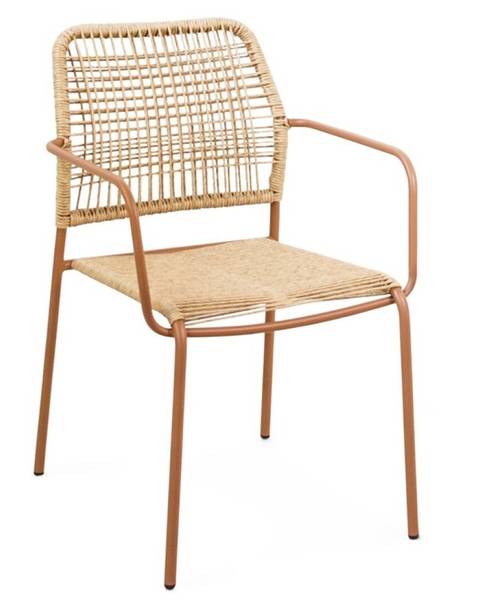 LUCCA silla acero terracota natural