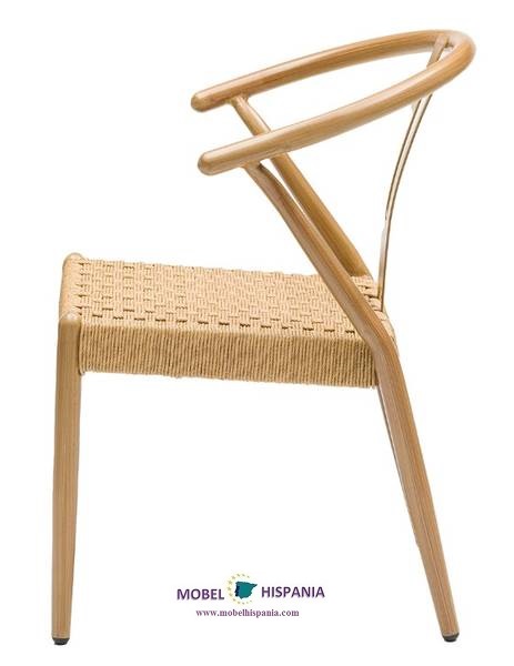 3050 sillon roble natural cuerda crema 4
