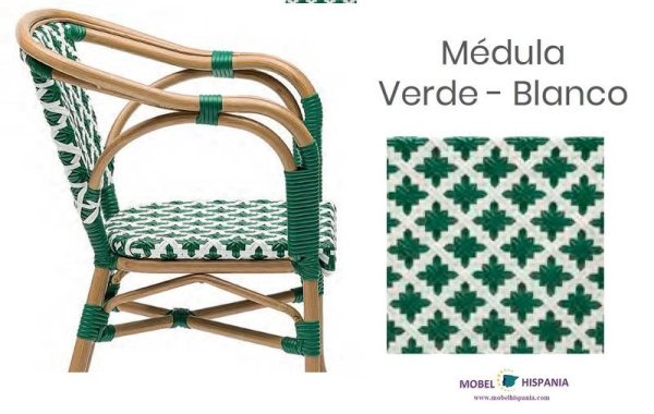 5959 sillon roble natural medula verde y blanco 1