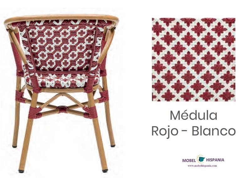 5959 sillon roble natural medula rojo y blanco 1