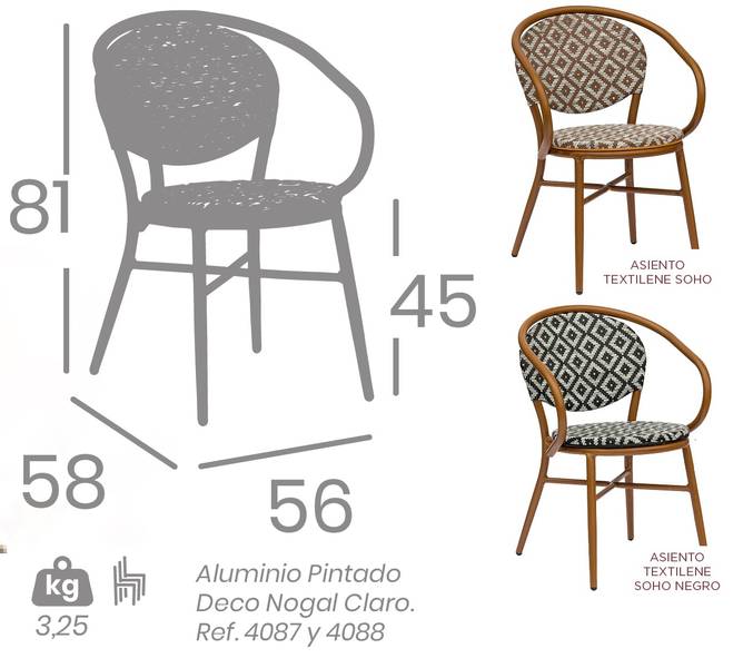 4087-sillon-nogal-claro-textilene-soho-negro-2 4087 sillon nogal claro textilene soho negro 2