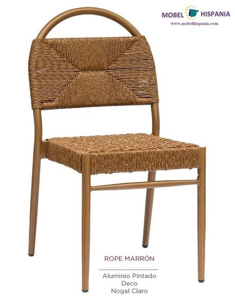 3010 silla nogal claro cuerda marron