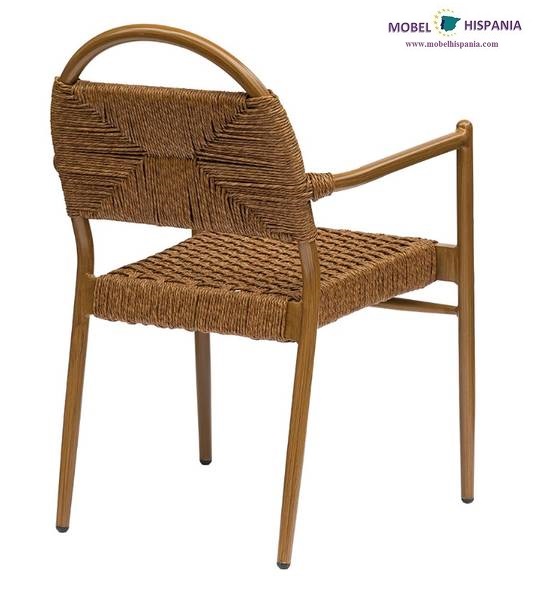 3020 sillon nogal claro cuerda marron 1