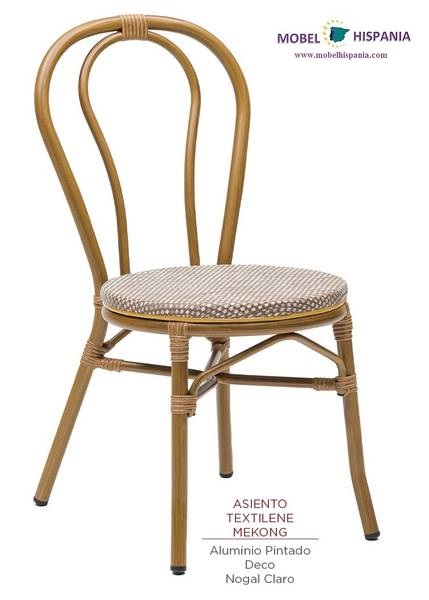 312 silla nogal claro textilene mekong
