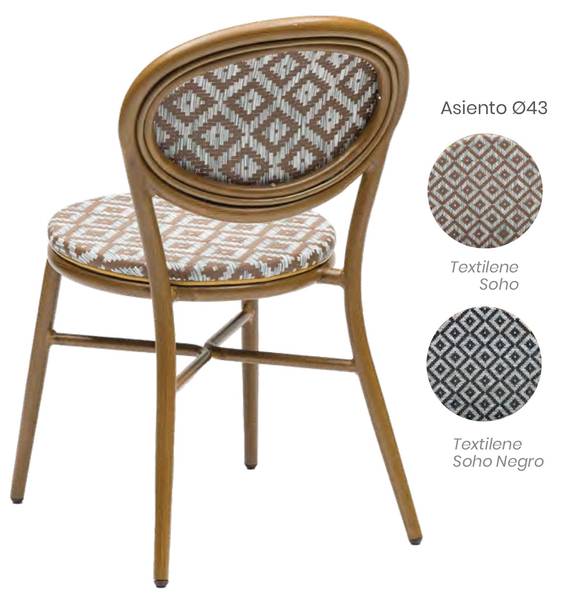 4078 silla nogal claro textilene soho 1