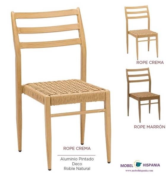 4086 silla roble natural cuerda crema w