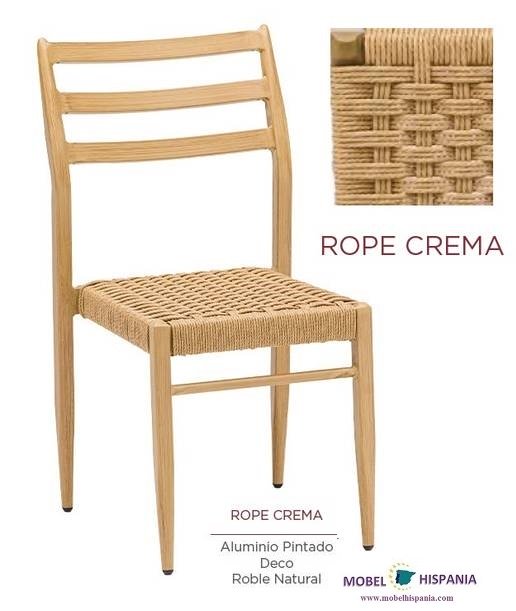 4086 silla roble natural cuerda crema