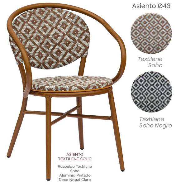 4087-sillon-nogal-claro-textilene-soho 4087 sillon nogal claro textilene soho 1