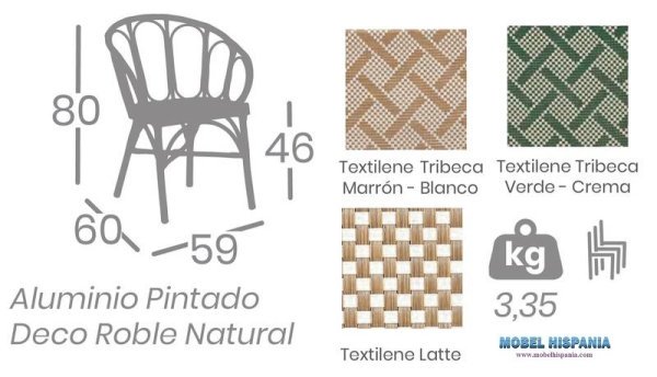 4120 sillon roble medidas