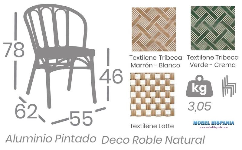 4110 silla roble textilene 1