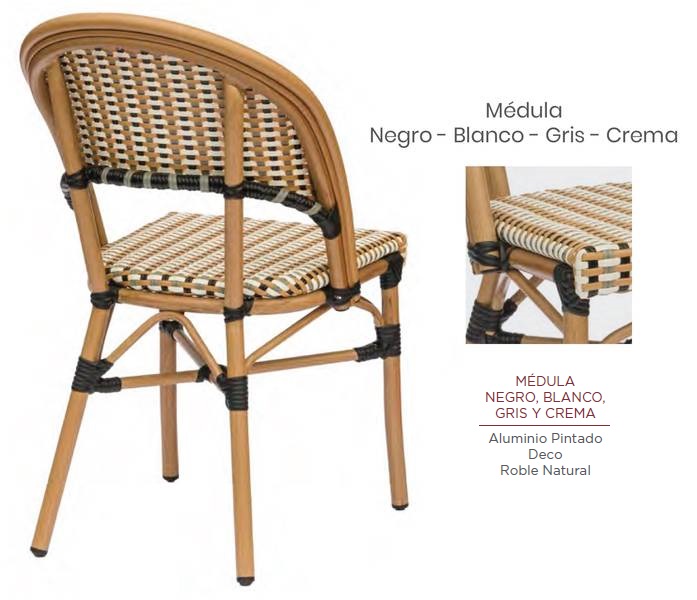 LOUVRE silla roble natural medula negro 2