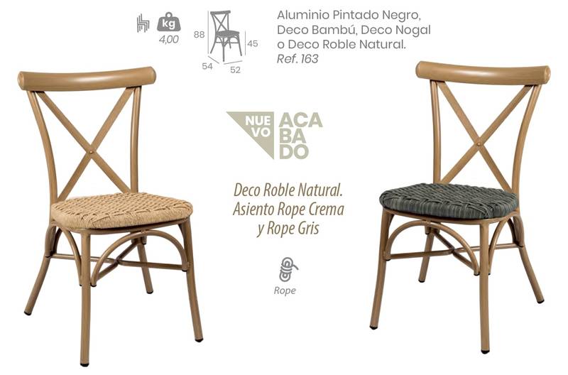 163 silla roble natural ROPE GRIS 2