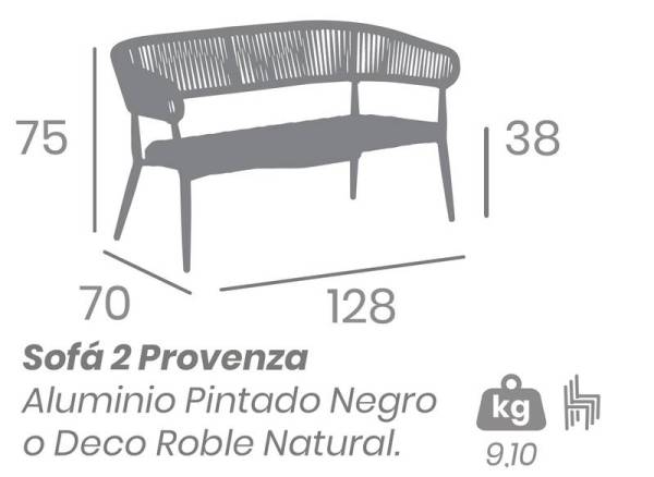 3800 Sofa roble ficha