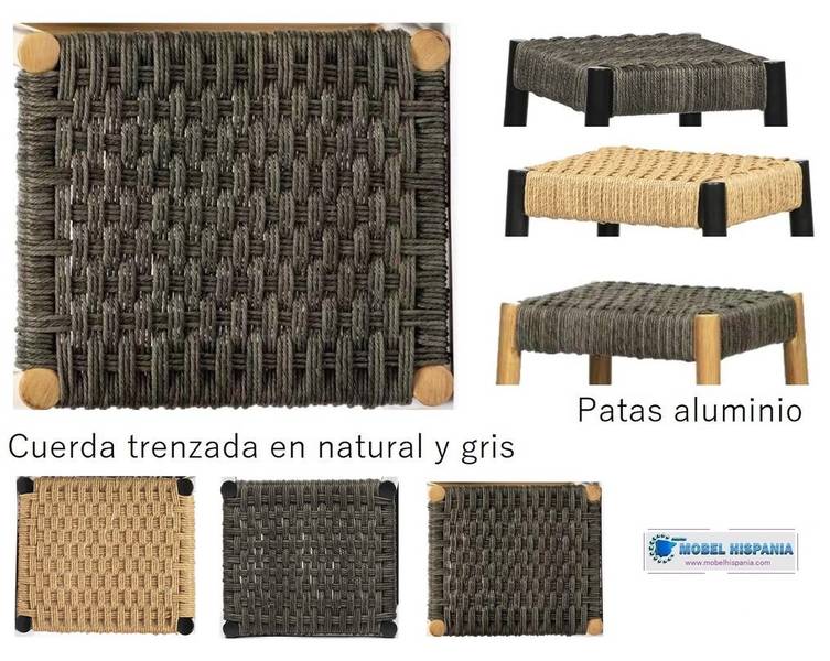 3400 Taburete aluminio cuerda3