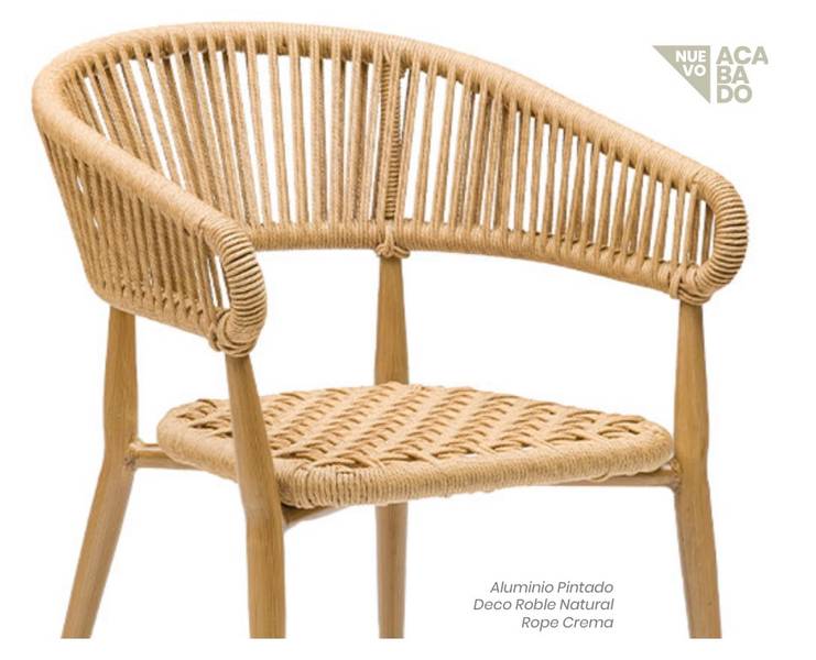 3100 Sillon roble natural cuerda crema 2