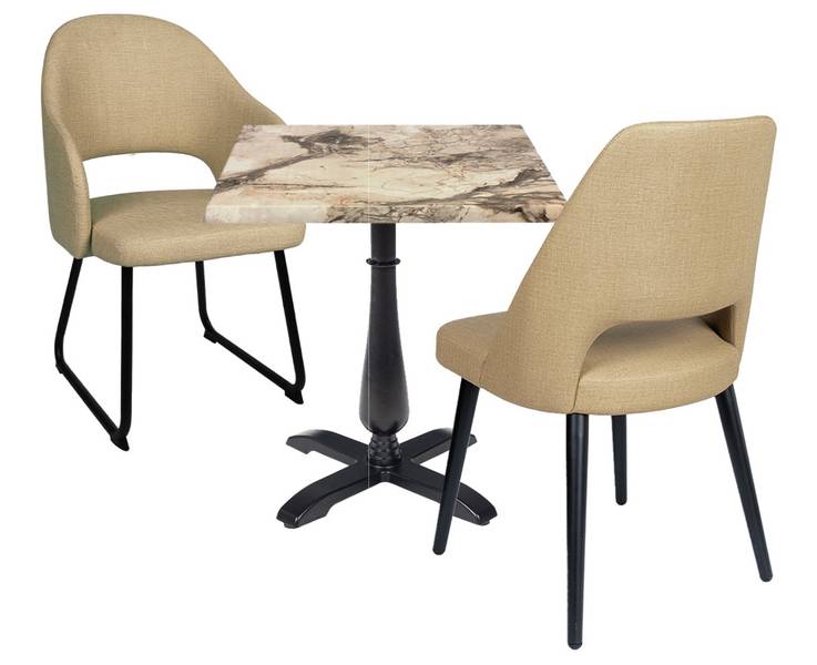 6031 silla negro tapizado zafiro 6